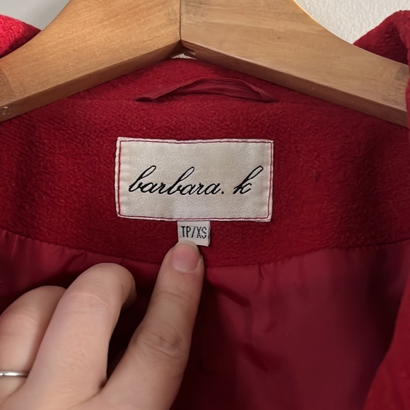 Red pea coat - Picture 2 of 3